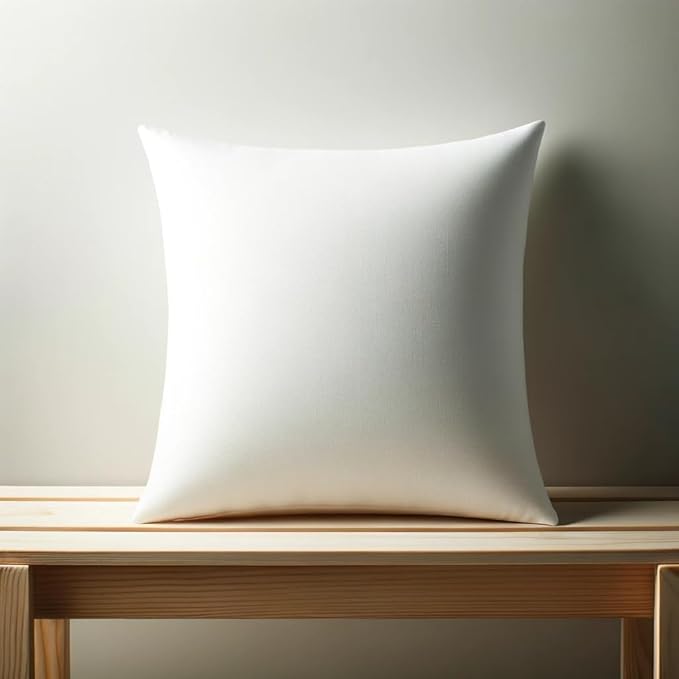 18 x 18 inches Pillow Inserts, Set of 4 Hypoallergenic Brushed Microfiber Liner Down Alternative Filled Square Cushion Throw Pillow