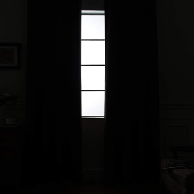 Yakamok Purple Blackout Curtains for Bedroom,Thermal Insulated Blackout Grommet Top Drapes for Living Room,38x54 Inch, 2 Panels