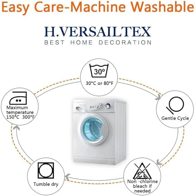 H.VERSAILTEX Blackout Patio Curtains 100 x 108 Inches for Sliding Door Extral Wide Blackout Curtain Panels Thermal Insulated Room Divider - Grommet Top, 9' Tall by 8.5' Wide - Washed Spice