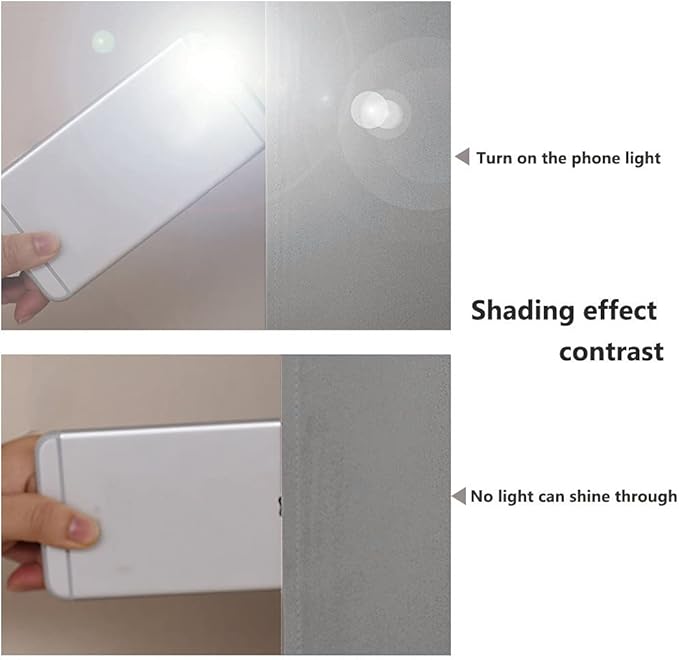 NICETOWN Full Shade Curtain Panels, Pair of Energy Smart & Noise Blocking Out Blackout Drapes for Dining Room Window, Thermal Insulated Guest Room Lined Window Dressing(Silver Grey, 46 x 72 inch)