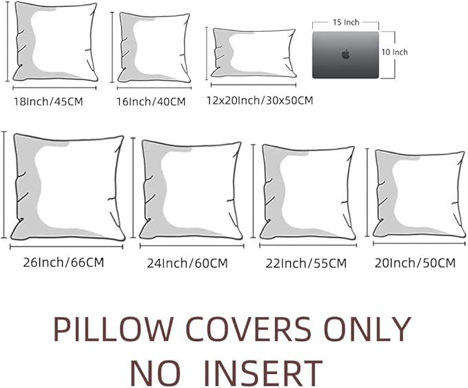 Fancy Homi 4 Packs Yellow Spring Decorative Throw Pillow Covers 16x16 Inch for Living Room Couch Bed Sofa, Rustic Farmhouse Boho Home Decor, Soft Striped Corduroy Square Cushion Case 40x40 cm