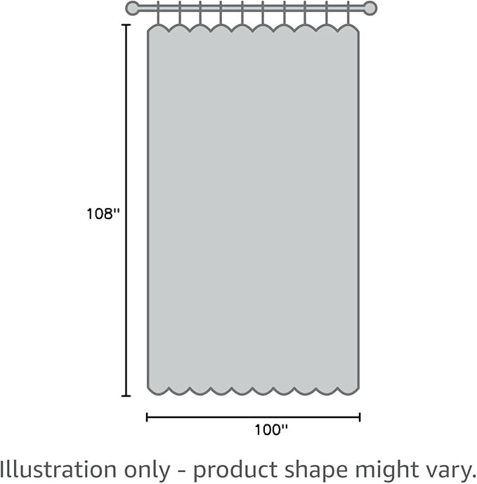 Yakamok 100% Blackout Thermal Insulated Grommet Curtains, Noise Reducing Barrier Panel for Sliding Glass Door, 2 Thick Layers Heat Full Light Blocking Patio Door Drapery, Black, W100 x L108, 1 Panel