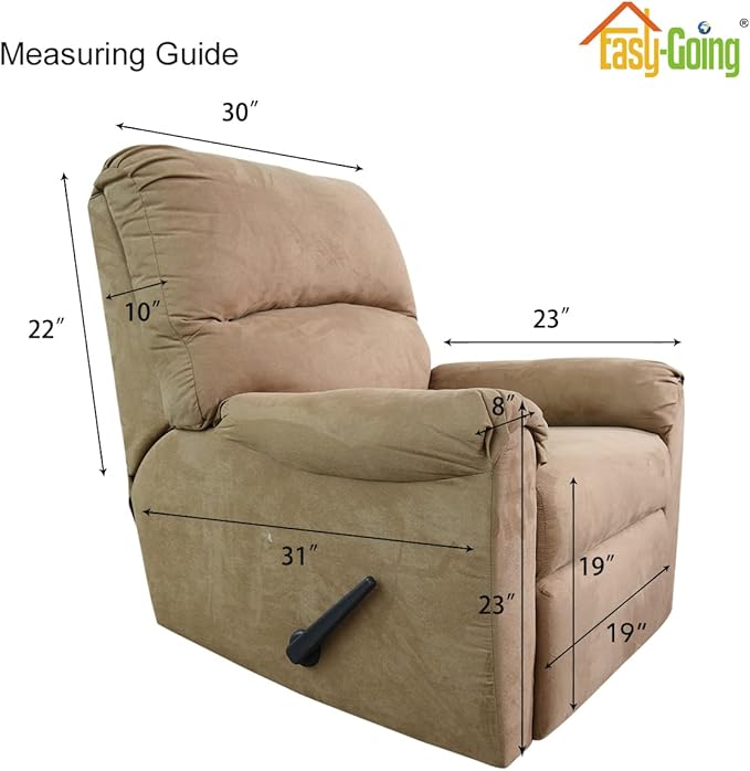 Easy-Going Recliner Chair Slipcover Reversible Sofa Cover Water Resistant Couch Cover Furniture Protector with Elastic Straps for Pets Dog (Recliner, Orange/Black)