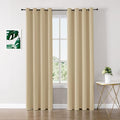 ChrisDowa Blackout Curtains 72 inches Long for Bedroom - 2 Panels Set Grommet Thermal Insulated Room Darkening Curtains for Living Room (Biscotti Beige, 52 x 72 Inch)