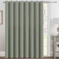 H.VERSAILTEX Blackout Patio Curtains 100 x 96 Inches for Sliding Door Extral Wide Blackout Curtain Panels Thermal Insulated Room Divider - Grommet Top, 8' Tall by 8.5' Wide - Sea Grass