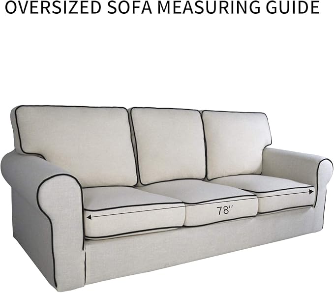 PureFit Reversible Quilted Sofa Cover, Water Resistant Slipcover Furniture Protector, Washable Couch Cover with Non Slip and Elastic Straps for Kids, Dogs, Pets (Oversized Sofa, Gray/Light Gray)