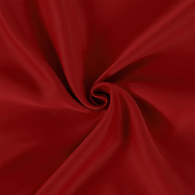LEMOMO Red Blackout Curtains 42 x 63 Inch/Red Curtains Set of 2 Panels/Room Darkening Bedroom Curtains