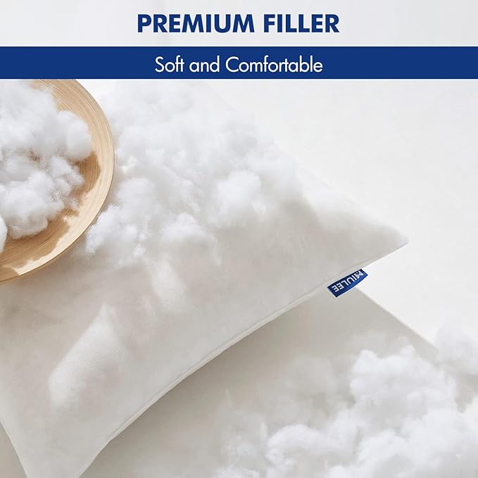 MIULEE Pillow Insert 26x26 Inch, Decorative Square Throw Pillow Inserts, Premium Fluffy Pillow Forms Sham Stuffer for Sofa Couch Living Room
