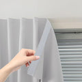 Blackout Curtains for Bedroom Sticky Curtain Blackout Window Cover Self Adhesive Curtains Rod No Drillng, 47" W X 96" L, Light Grey, 1 Panel
