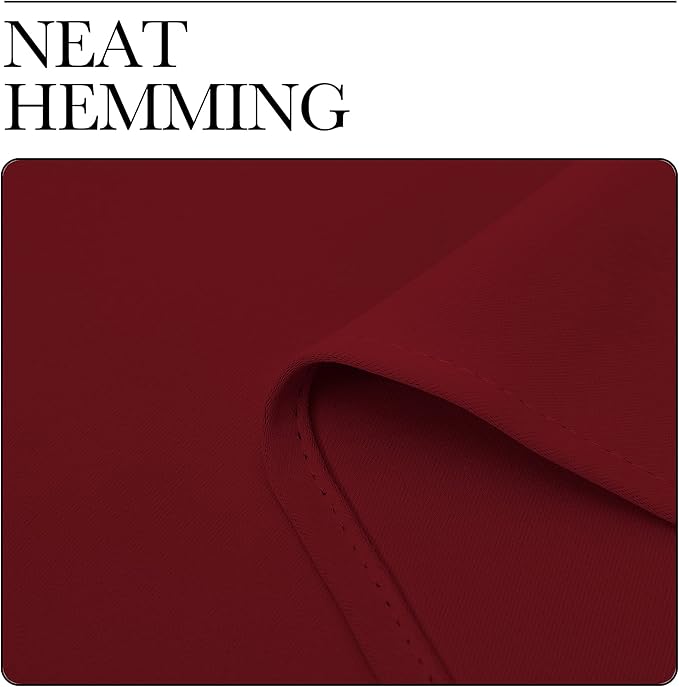 NICETOWN Burgundy Red Blackout Curtains 78 inches Length for Bedroom, 2 Panels, 42" Wide, Thermal Insulated Decoration Drapes for Office Window