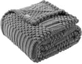 50x70 Inch Grey Throw Blanket - Soft & Fluffy Fleece, Cute & Aesthetic, Perfect for Sofa, Couch, Chair, Bed, Living Room & Bedroom, All-Season Use, Plush & Cozy Decorative Blanket