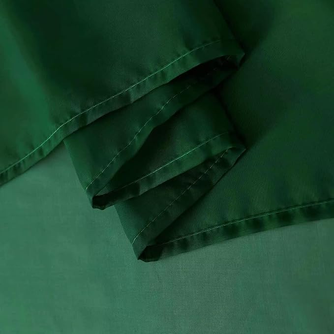 SpaceDresser Basic Rod Pocket Sheer Voile Window Curtain Panels White 1 Pair 2 Panels 38 Width 54 Inch Long for Kitchen Bedroom Children Living Room Yard(Foliage Green,38 W x 54 L)