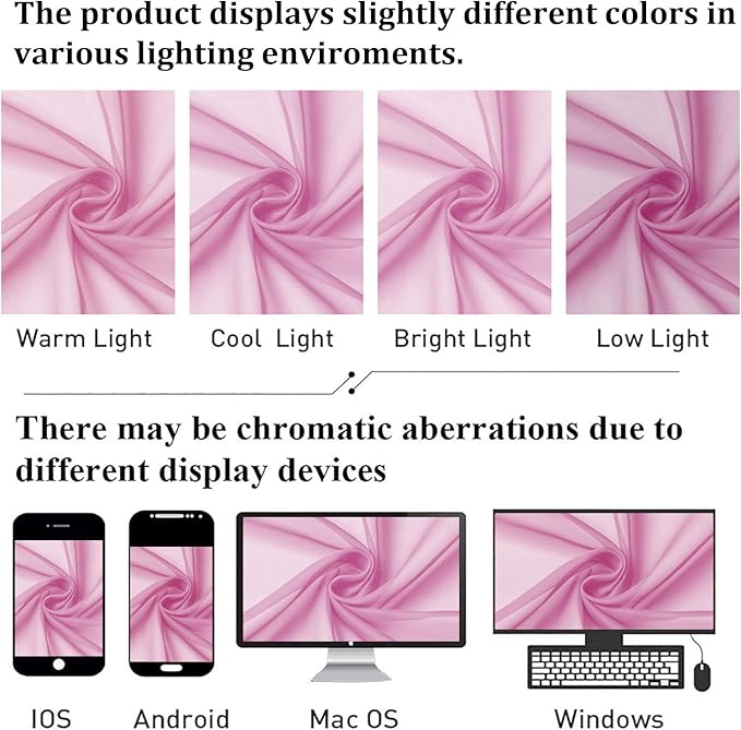 Lecloud Light Pink Sheer Curtains 90 Inches Long 2 Panels Set, Dual Rod Pocket Living Room Curtains for Bedroom Decor, Light Filtering Airy Rustic Dining Room Drapes, Each Panel 59" W x 90" L