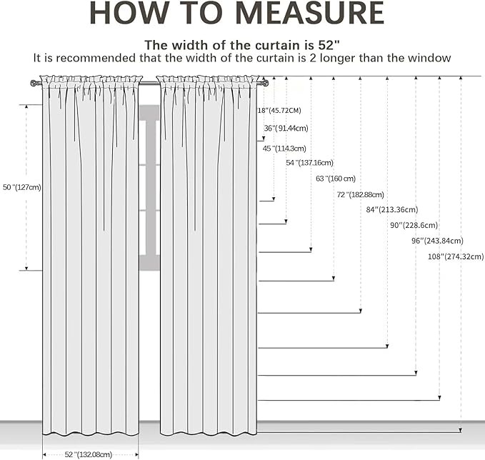 youleyar Solid Sheer Rod Pocket Curtain Voile Draperies 2 Panels White Beige Black Grey Coffee 52 Inch Width 72 Inch Long 1 Pair for Kitchen Bedroom Children Living Room Yard (Red,52Wｘ72L)