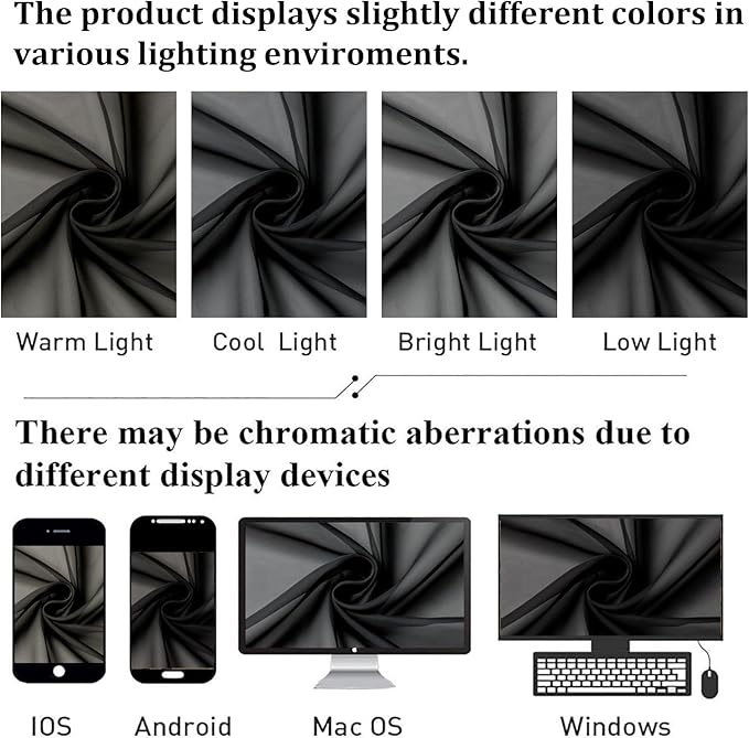 Lecloud Black Sheer Curtains 50 Inch Length 2 Pcs, Light Filtering Bedroom Curtains for Living Room Window Treatments, Rod Pockets Voile Drapes for Bathroom Basement, Each Panel 42" W x 50" L