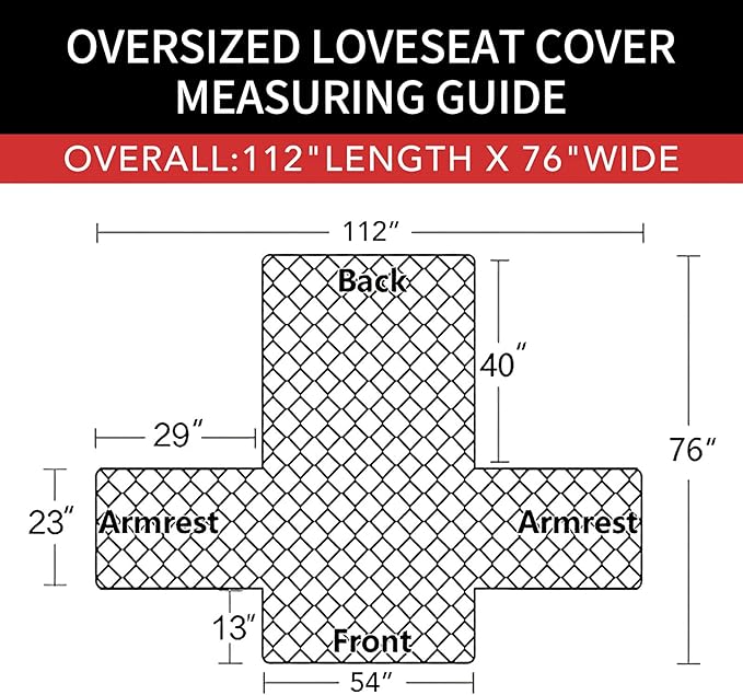 Easy-Going Sofa Slipcover Reversible Loveseat Sofa Cover Couch Cover for 2 Cushion Couch Furniture Protector with Elastic Straps for Pets Kids Dog Cat (Oversized Loveseat, Taupe/Ivory)