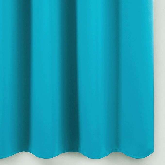 LEMOMO Teal Blackout Curtains/52 x 108 Inch/Set of 2 Panels Room Darkening Thermal Insulated Curtains for Bedroom