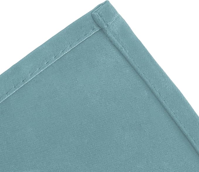 LEMOMO Blackout Curtains 52 x 84 inches Long Stone Blue Curtains Set of 2 Panels Thermal Insulated Room Darkening Curtains for Bedroom