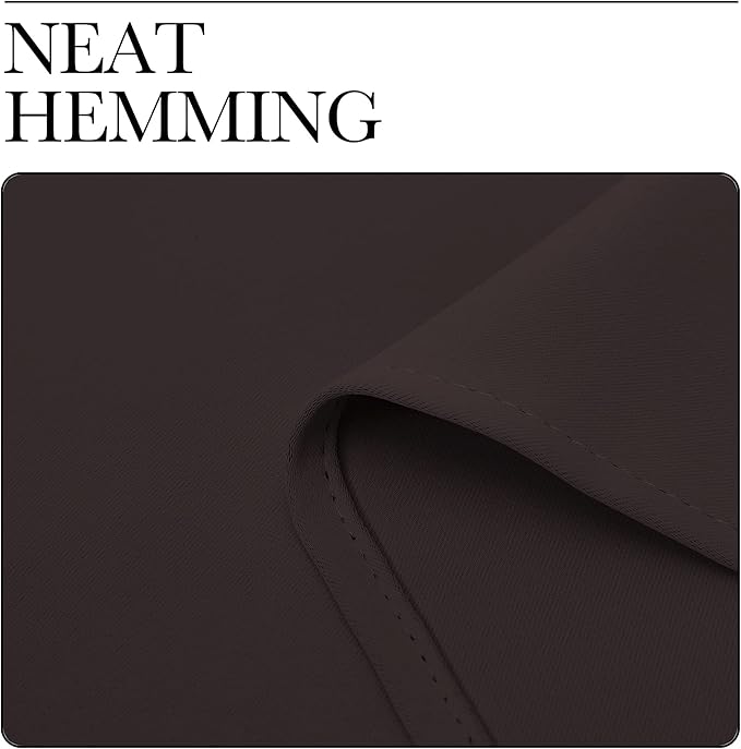 NICETOWN Blackout Curtains for Living Curtains, Thermal Insulated Noise Reducing Curtains & Drapes for Small Kitchen Window, Privacy Draperies (Toffee Brown, 34" Wide x 72" Long, 2 PCs)