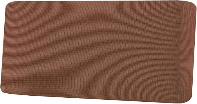H.VERSAILTEX Super Stretch Individual Seat Cushion Covers Sofa Covers Couch Cushion Covers Slipcover Sets Thick Jacquard Textured Twill Fabric (1 Piece Sofa Cushion Cover, Caramel)