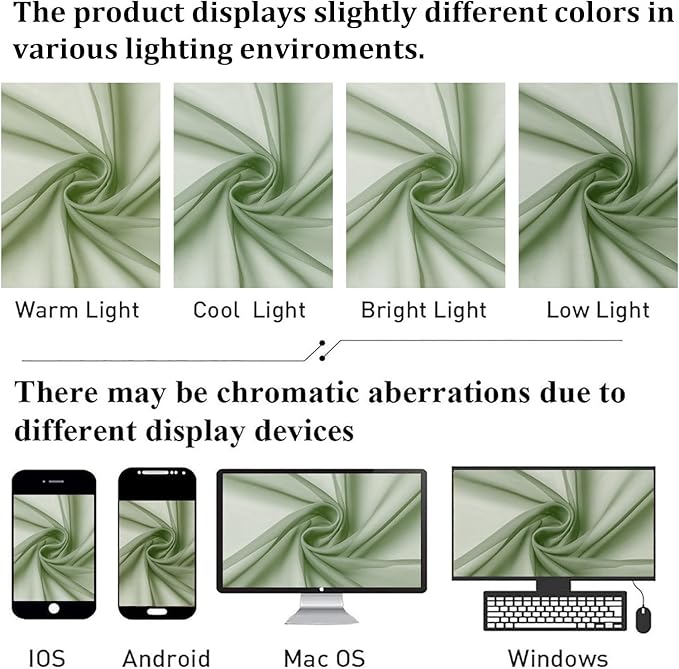 Lecloud Sage Green Sheer Curtains 90 Inches Long 2 Panels, Light Filtering Airy Voile Curtain Drapes, Dual Rod Pocket Extra Wide Elegant Window Treatments for Living Room Bedroom, 59" W x 90" L