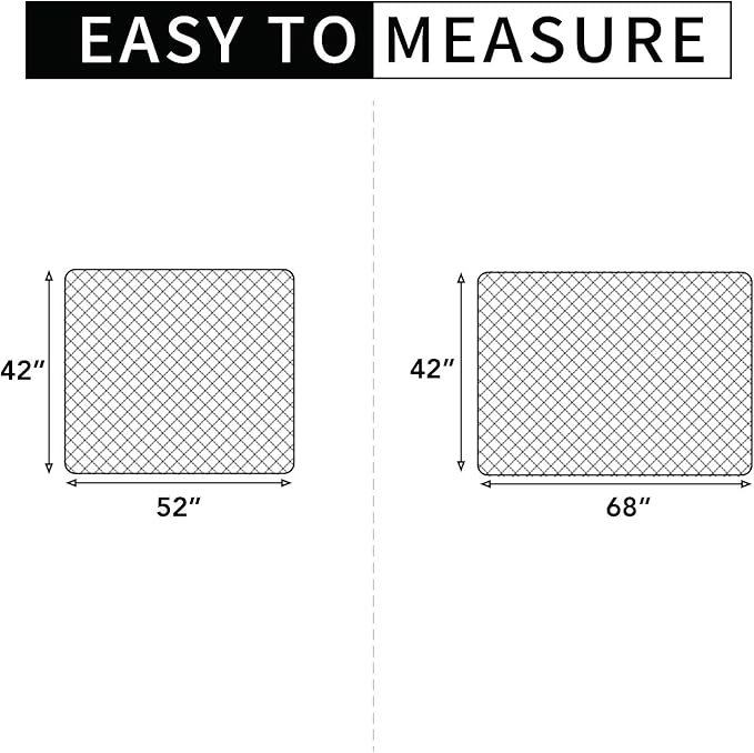 Easy-Going Sectional Couch Covers for Dogs L Shape Sofa Cover Reversible Sofa Slipcover Chaise Lounge Cover Furniture Protector Cover for Pets Dog Cat (42 x 68 inches, Chocolate/Chocolate)