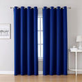 ChrisDowa Grommet Blackout Curtains for Bedroom and Living Room - 2 Panels Set Thermal Insulated Room Darkening Curtains (Royal Blue, 52W x 72L)