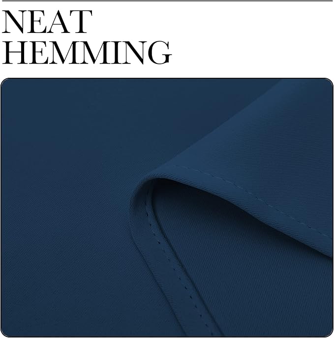 NICETOWN Blackout Curtains for Bedroom, Moroccan Blue, 42 W by 80 L, Set of 2, Thermal Insulated Curtains & Drapes with Grommet Top for Living Room, Privacy Window Treatment Draperies