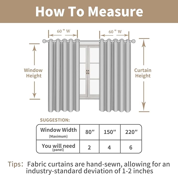 LAMIT Natural Linen Curtains 63 inch Length for Living Room, Boho Semi Sheer Light Filtering Window Textured Neutral Drapes with Bronze Grommet for Bedroom, 2 Panels Set, 60 x 63 Inch