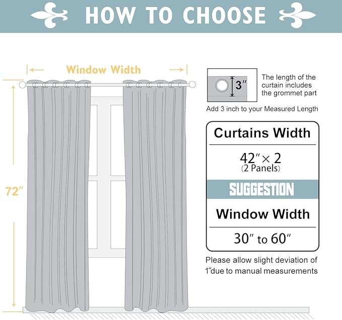 ChrisDowa Brownout Curtains 72 inches Long for Bedroom - 2 Panels Set Grommet Thermal Insulated Room Darkening Curtains for Living Room (Brown, 42 x 72 Inch)