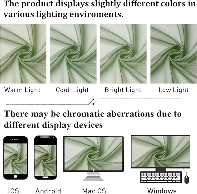 Lecloud Sage Green Sheer Curtains 84 Inches Long 2 Panels Set, Solid Voile Light Filtering Airy Window Treatments for Living Room, Elegant Bedroom Sheer Curtain Drapes, Sage Green, 40" W x 84" L