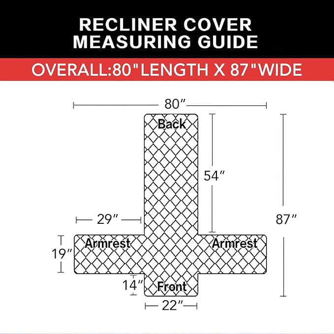 Easy-Going Recliner Chair Slipcover Reversible Sofa Cover Water Resistant Couch Cover Furniture Protector with Elastic Straps for Pets Dog (Recliner 22 inch, Dark Gray/Beige)