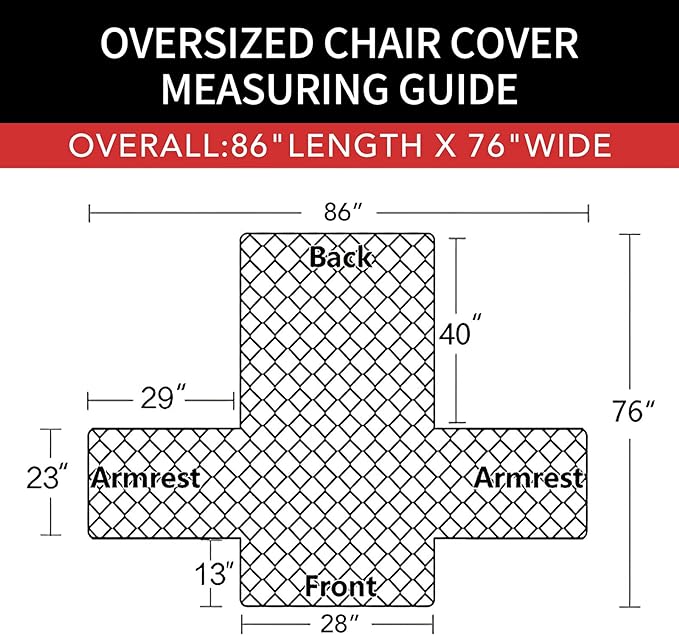 Easy-Going Oversized Chair Sofa Slipcover Reversible Sofa Cover Water Resistant Couch Cover Furniture Protector Cover with Elastic Straps for Pets Dog (Oversized Chair, Beige/Beige)