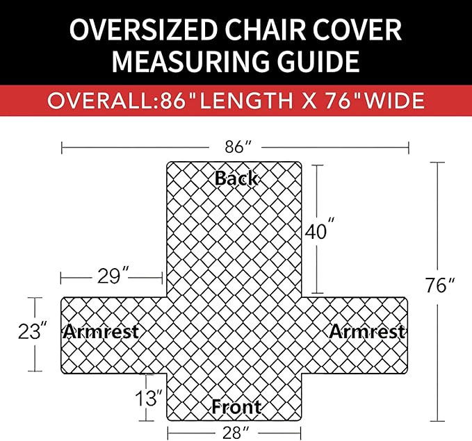 Easy-Going Oversized Chair Sofa Slipcover Reversible Sofa Cover Water Resistant Couch Cover Furniture Protector Cover with Elastic Straps for Pets Dog (Oversized Chair, Chocolate/Ivory)