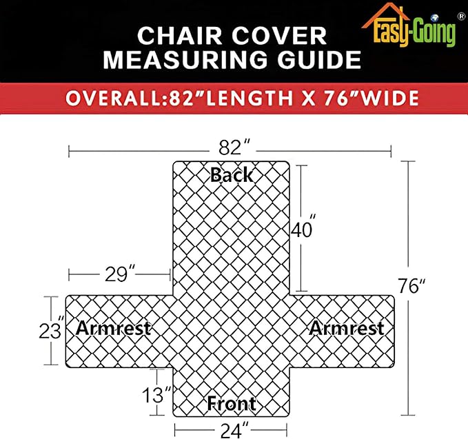 Easy-Going Chair Sofa Slipcover Reversible Sofa Cover Water Resistant Couch Cover Furniture Protector Cover with Elastic Straps for Pets Kids Children Dog Cat (Chair, PeacockBlue/Beige)
