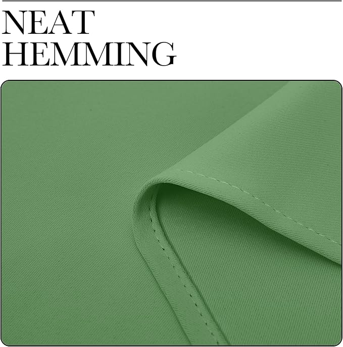 NICETOWN Blackout Curtains & Drapes for Bedroom, Forest Green, W34 x L40, Set of 2, Triple Weave Grommet Top Thermal Insulated Light Blocking Panels for Bathroom/Living Room