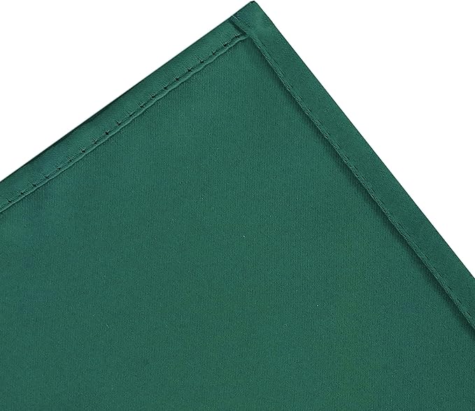 LEMOMO Dark Green Thermal Blackout Curtains/42 x 72 Inch/Set of 2 Panels Room Darkening Curtains for Bedroom
