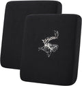 hyha Waterproof Couch Cushion Covers for Pets, Non Slip Sofa Seat Cover for Dogs Washable, Soft Thick Stretch Jacquard Fabric, Sofa Slipcovers with Elastic Bottom (2 Pieces, Black)