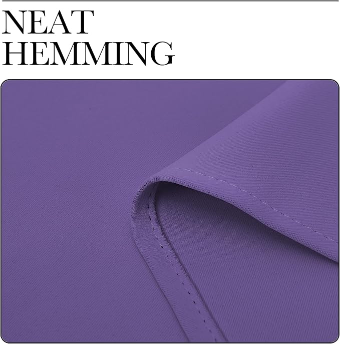 NICETOWN Room Darkening Curtains for Bedroom, Lilac Purple, Set of 2 Panels, 62 x 84 Inch, Triple Weave Home Decoration Thermal Insulated Solid Drapes for Patio Door