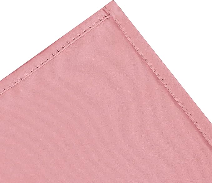LEMOMO Pink Blackout Curtains/52 x 45 Inch Length Kids Curtains/Set of 2 Panels Grommet Bedroom Curtains for Living Room Curtains