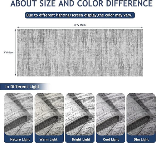 3x8 Runner Rug Non Slip Washable Rugs for Hallways, Abstract 8ft Kitchen Runners Rug for Entryway,Stain Resistant Rug Runner，Ultra-Thin Kitchen Mats for Living Room Bedroom