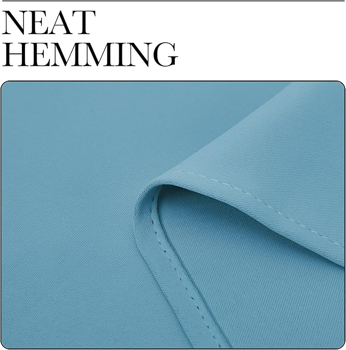 NICETOWN Blackout Curtains Window Draperies - Window Treatment Thermal Insulated Solid Room Darkening Drapes for Bedroom (Teal Blue, Set of 2, 42 by 84 inches Long)