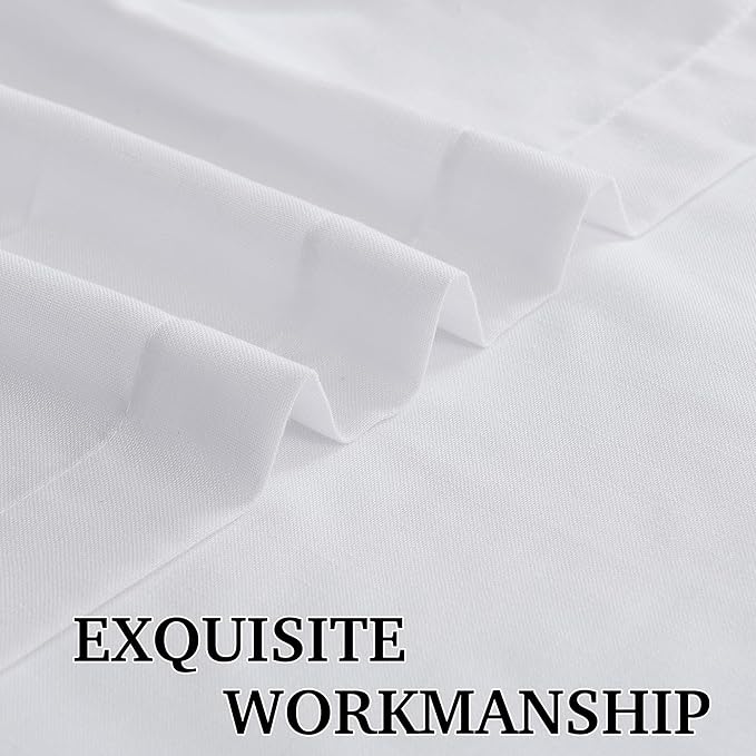 RYB HOME Extra Long Linen Sheer Curtains 108 inches Long, White Aesthetic Light Filtering Airy Half Privacy Floor Sweeping Draperies for Sunroom, W 52 x L 108 inches, 2 Pcs