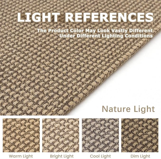 KOZYFLY Extra Long Runners for Hallways 3x18 ft Washable Kitchen Runner Non Slip Rubber Backed Hallway Rug Cotton Entryway Runner Rug Floor Carpet for Indoor Hall, Kitchen, Stair, Tan/Orange/Brown