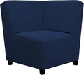 Easy-Going Stretch Sectional Corner Sofa Slipcover 1-Piece Couch Sofa Cover Furniture Protector Soft with Elastic Bottom for Kids, Pet, Spandex Jacquard Fabric Navy