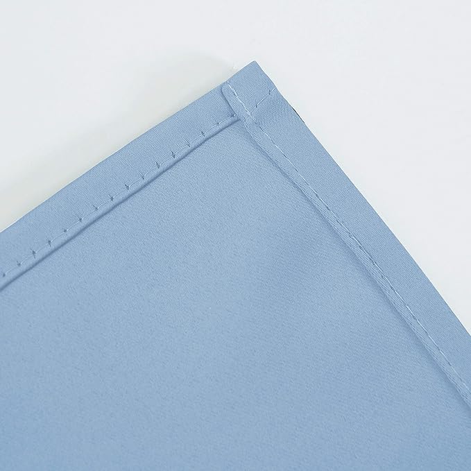 LEMOMO Sky Blue Thermal Blackout Curtains/52 x 63 Inch/Set of 2 Panels Room Darkening Curtains