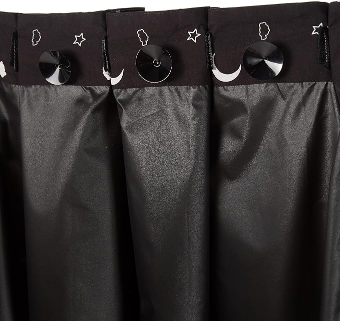 Amazon Basics Portable Blackout Curtain Shade with Suction Cups, 50" W x 78" L, 1-Pack, Moon and Stars
